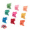 100x Mini-Schmetterlings-Haarclips matt Damen/Mädchen 5