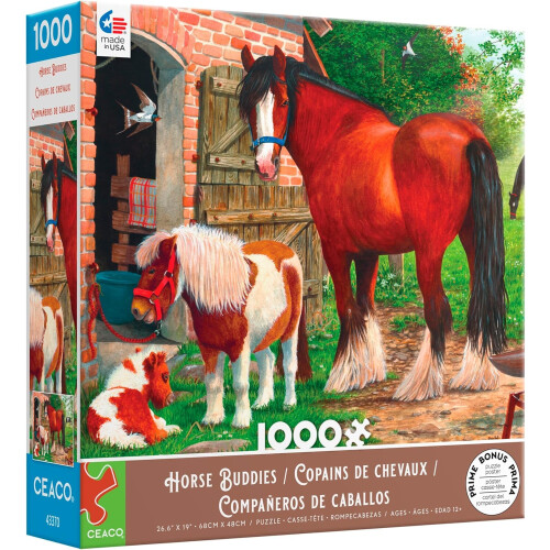 Ceaco - Horse Buddies - Puzzle da 1000 pezzi 2
