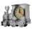 Vintage-Zug-Modell Wecker Silber Dekor 2