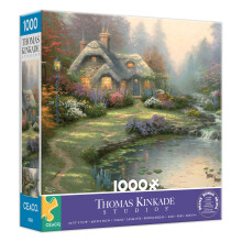 Ceaco - Thomas Kinkade - Everett's Cottage - Legpuzzel van 1000 stukjes - Ontspannende en leuke activiteit voor volwassenen