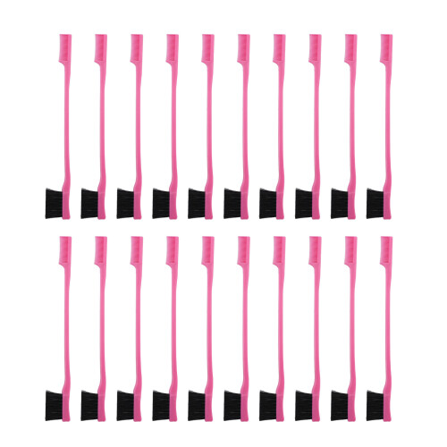 20 Pcs Eyebrow Brush Comb Dual Head Lash Separator Mascara Applicator