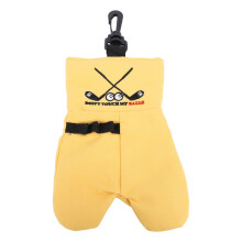(Yellow) Double-Sided Velvet Ball Bag - Light Coffee