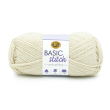 Lion Brand Yarn Basic Stitch Anti-Pilling Garn, 1-Pack, Silber Heather