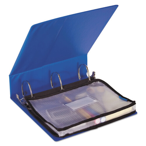 Borsa con zip espandibile Advantus, 13 x 9,25, Nero/Trasparente 1