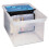 Borsa con zip espandibile Advantus, 13 x 9,25, Nero/Trasparente 3
