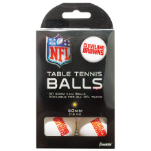 Franklin Sports Cleveland Browns Table Tennis Balls - NFL Team Table Tennis Balls - Official Team Logos and Colors - Fun NFL Game Room Accessories