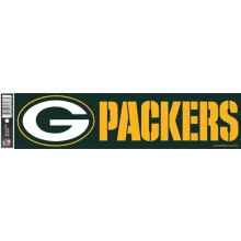 WinCraft NFL Green Bay Packers Aufkleber, Autoaufkleber, Teamfarbe, Einheitsgröße, 7,6 x 30,5 cm