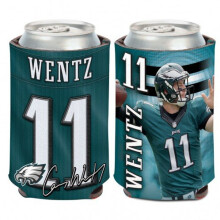 Wincraft NFL Philadelphia Eagles Can CoolerCan Cooler Carson Wentz Design Team Colors One Size