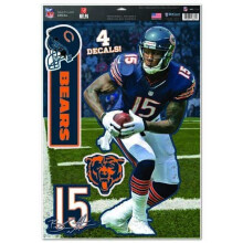 Wincraft NFL Chicago Bears Brandon Marshall Feuille d'autocollants multi-usages 27,9 x 43,2 cm Couleur de l'quipe