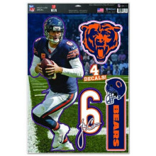 Wincraft NFL Chicago Bears Jay Cutler Multi-Use Decal Blad, 11"x17", Teamkleur
