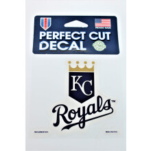 Wincraft MLB Kansas City Royals 36123013 Calcomanνa de color de corte perfecto, 4 ""x 4"", negro