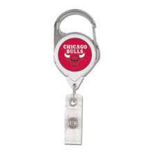 NBA Chicago Bulls Retrαctil Premium Badge Holder Color del equipo Talla ϊnica