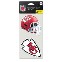 WinCraft Kansas City Chiefs set van 2 gestanste stickers