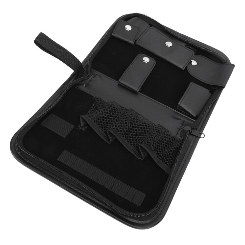 (Black) Brown PU Leather Ball Accessory Organizer Case 2