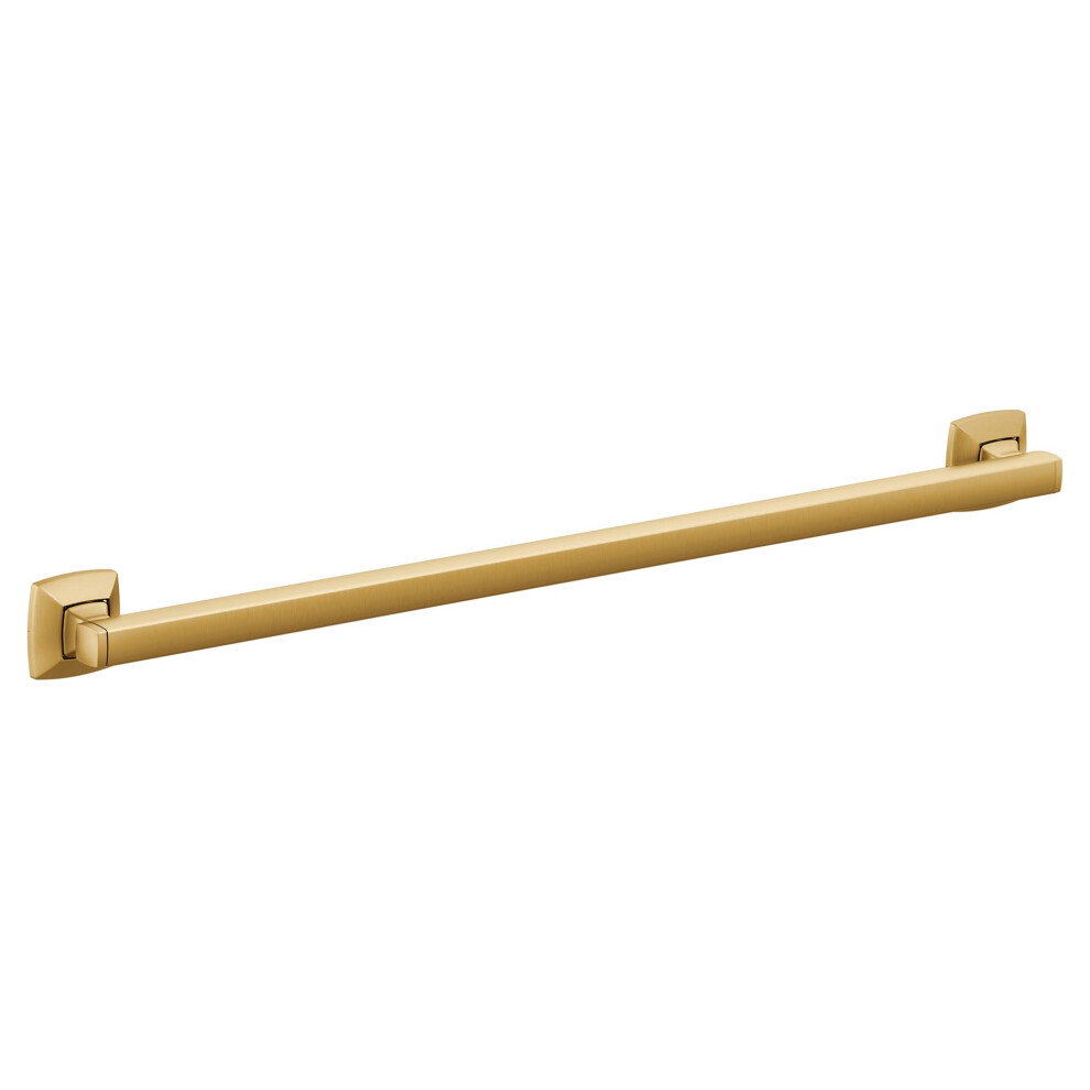 Moen Gold Yg5124bg Bathroom Safety 24-Inch Stainless Steel Transitional Bathroom Grab Bar Brushed