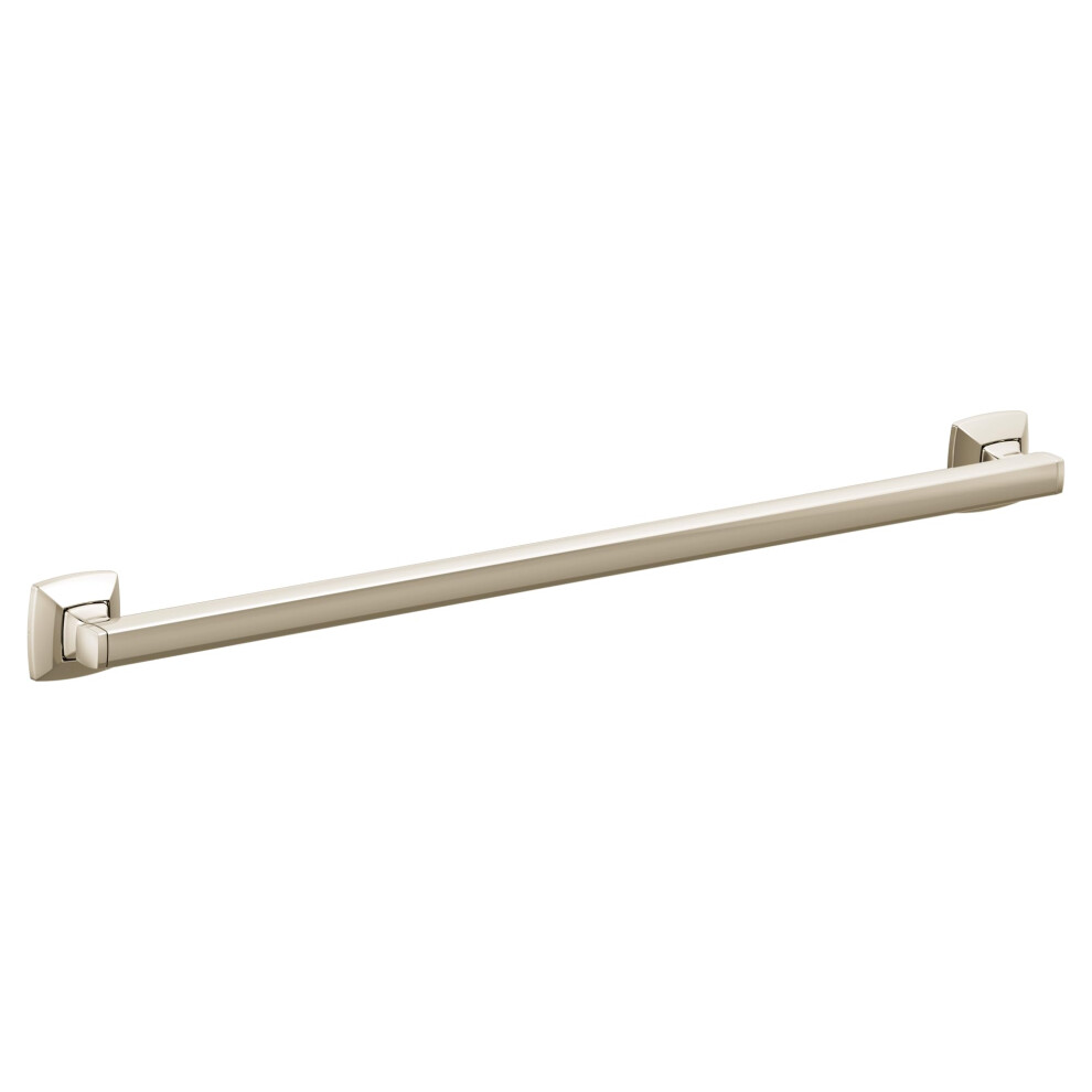 Moen Yg5124nl Bathroom Safety 24-Inch Stainless Steel Transitional Bathroom Grab Bar Polished Nickel