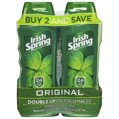 Original Irish Spring Body Wash til m?nd - 18 ounce (2 t?ller)