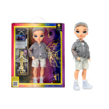 Fashion Doll – AIDAN RUSSEL - Purple BOY Doll – Fashionable Outfit & 10+ Colourful Play Accessories - For Collectors