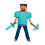 Costume Classico di Steve Minecraft, Multicolore, Grande (10-12) 5