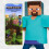 Costume Classico di Steve Minecraft, Multicolore, Grande (10-12) 2
