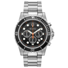 Bulova Reloj deportivo clαsico de cuarzo con cronσgrafo de 6 manecillas y calendario para hombre, manecillas y marcadores luminosos, resistente a