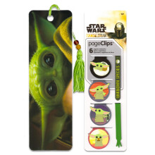 Star Wars irodai s iskolai kellkek - Mandalorian Bookmarks 6 db Baby Yoda lapklip s 1 knyvjelzo csomag | Star Wars irodai kiegsztok A stluso