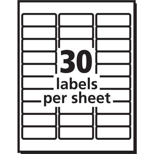 Etiquetas de Endereço Laser PRES-a-ply, 1 x 2.625 Polegadas, Brancas, Caixa com 7500 2