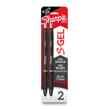 Sharpie Dymo 2096126 Gel 1.0mm 2ct Svart