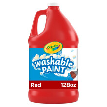 Pintura roja lavable Crayola Suministros de pintura de tamao 1 galn a granel