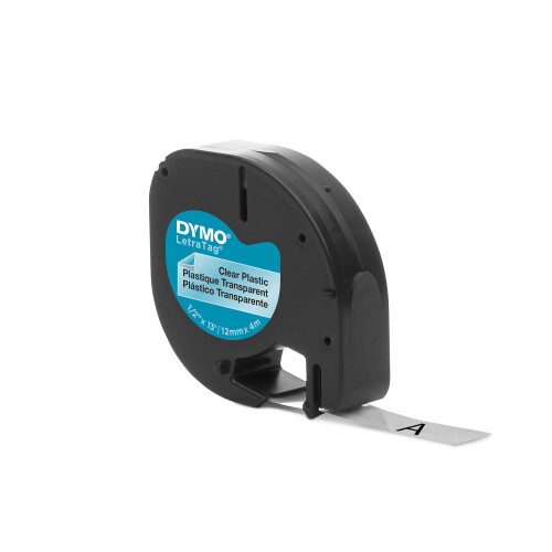 DYMO (Clear) Dymo Letra-Tag Tape Label Plastic 2