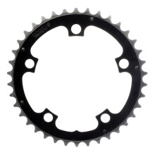 Origin8 Coroas de Alumínio Ramped, 110mm x 38t, Preto/prata