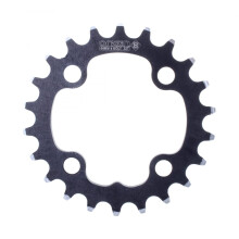 Origin8 Coroas em Liga, 64mm x 22t, Preto/Prata