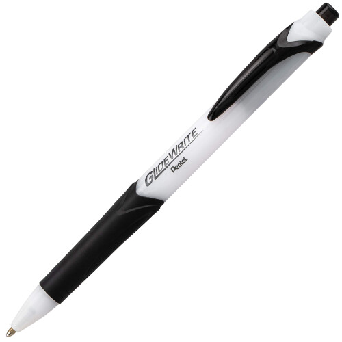 Pentel Pentel GlideWrite kuglepen med TechniFlo bl?k (1,0 mm) Medium Line Sort 6 t?ller (BX910-D) 1