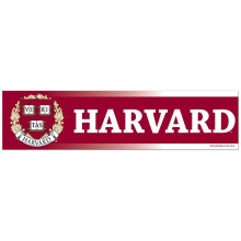 Wincraft NCAA Harvard College WCR40054013 bumperstrip 3"" x 12""""