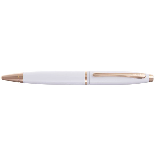 Cross Cross Calais Witte Roze Goud PVD Balpen