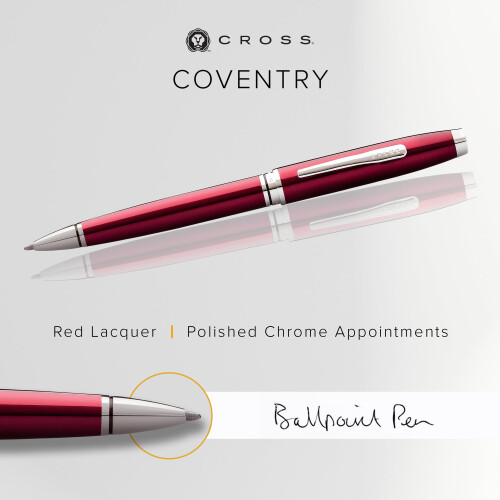 Cross Cross Cross Coventry Ballpoint Pen with Chrome Tone 1