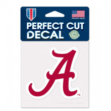 Wincraft NCAA Universiteit van Alabama 52831012 Perfect Cut kleursticker 4"" x 4"" zwart