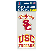 Wincraft NCAA USC Perfect Cut sticker (set van 2) 4"" x 4""""
