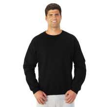 Fruit of the Loom Volwassen 12 oz. Supercotton Fleece Crew 3XL ZWART