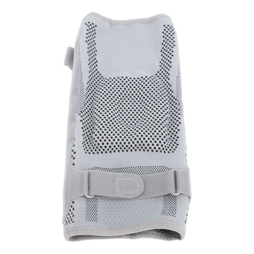 (M) Nylon Kniebrace Silicone Kussen Grijs 2