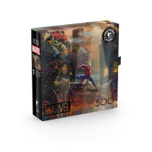 CEACO - Marvel - Kinkade - Spider-Man vs. The Sinister Six - Legpuzzel van 500 stukjes voor volwassenen Uitdagende puzzel Perfect voor game-avonden -
