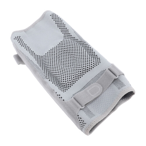 (M) Nylon Kniebrace Silicone Kussen Grijs 1