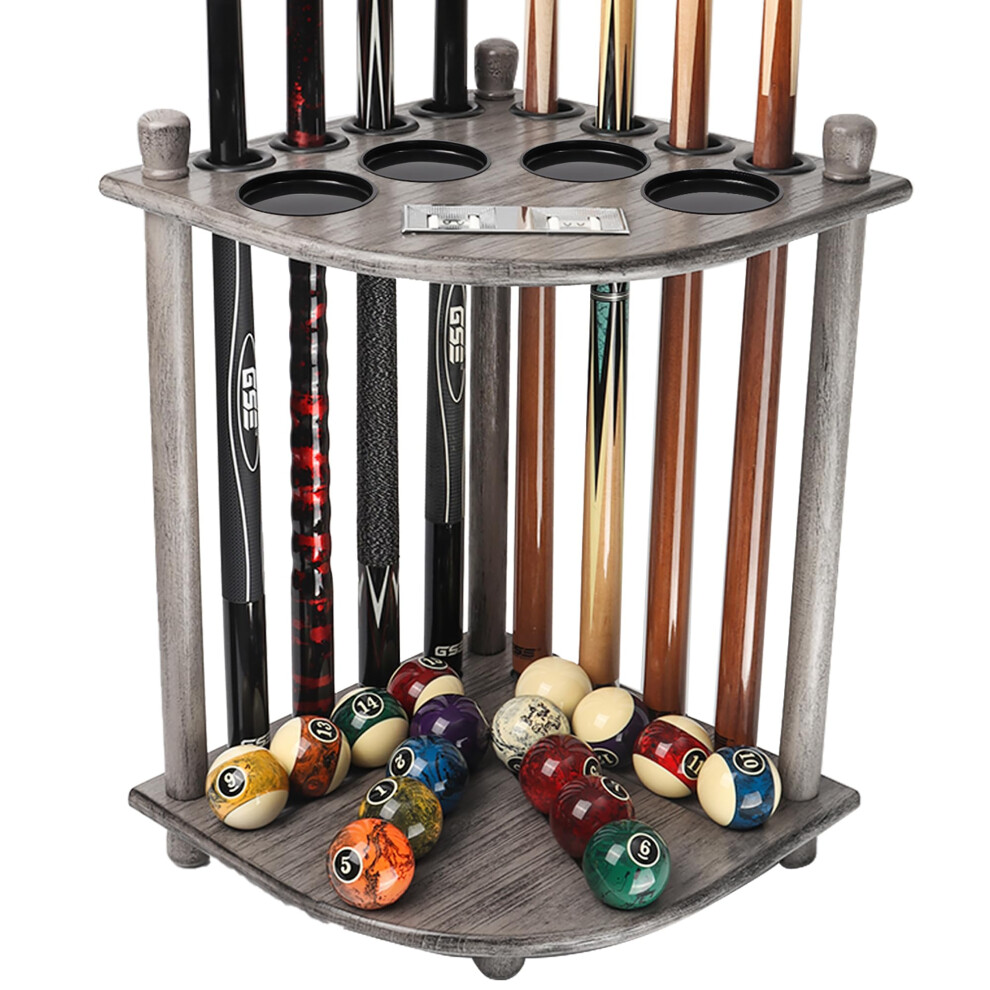 Photos - Other Inventory GSE Games & Sports Expert Billiards Pool Stick Holder Only Corner-Style Floor Stand Billiard Cue Racks with Score Counters H