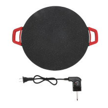 (US Plug 110V) Runder Elektrogrill 40cm Rauchlos Antihaft 110V US