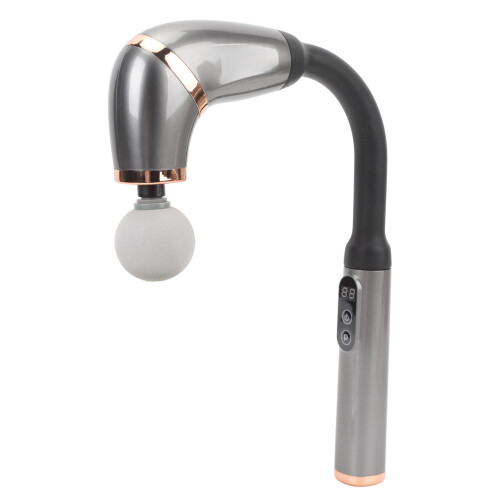 (Gray) Massage Gun 4 Heads 6 Speeds Deep Tissue Blue 2