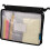 Borsa con zip espandibile Advantus, 13 x 9,25, Nero/Trasparente 9