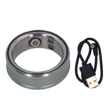 (Blue #20) Slimme Ring Slapen IP68 Waterdicht Magetisch Opladen Blauw #23