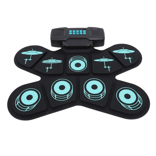 Elektronisches Schlagzeug-Set, 9 Drum-Übungspads 1
