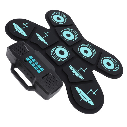 Elektronisches Schlagzeug-Set, 9 Drum-Übungspads 2