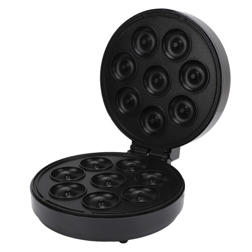 (EU Plug 220V) 1400W Mini Donut Maker Double Sided Heating 8 Doughnuts US Plug 110V 2